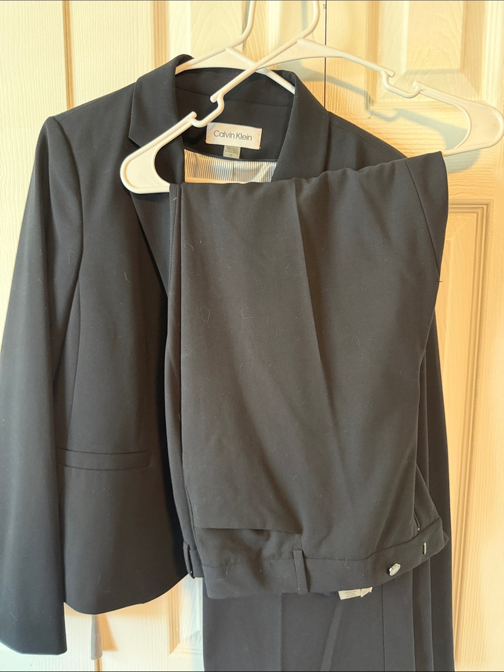 Calvin Klein Black Women's Blazer and Pants Set